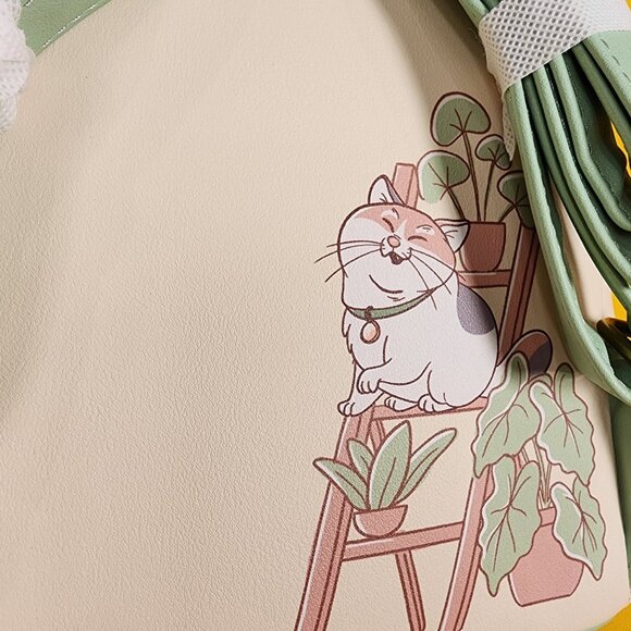 Loungefly Disney Cats & Plants Mini Backpack Soft Tag Marie Figaro Oliver NEW - Picture 7 of 11